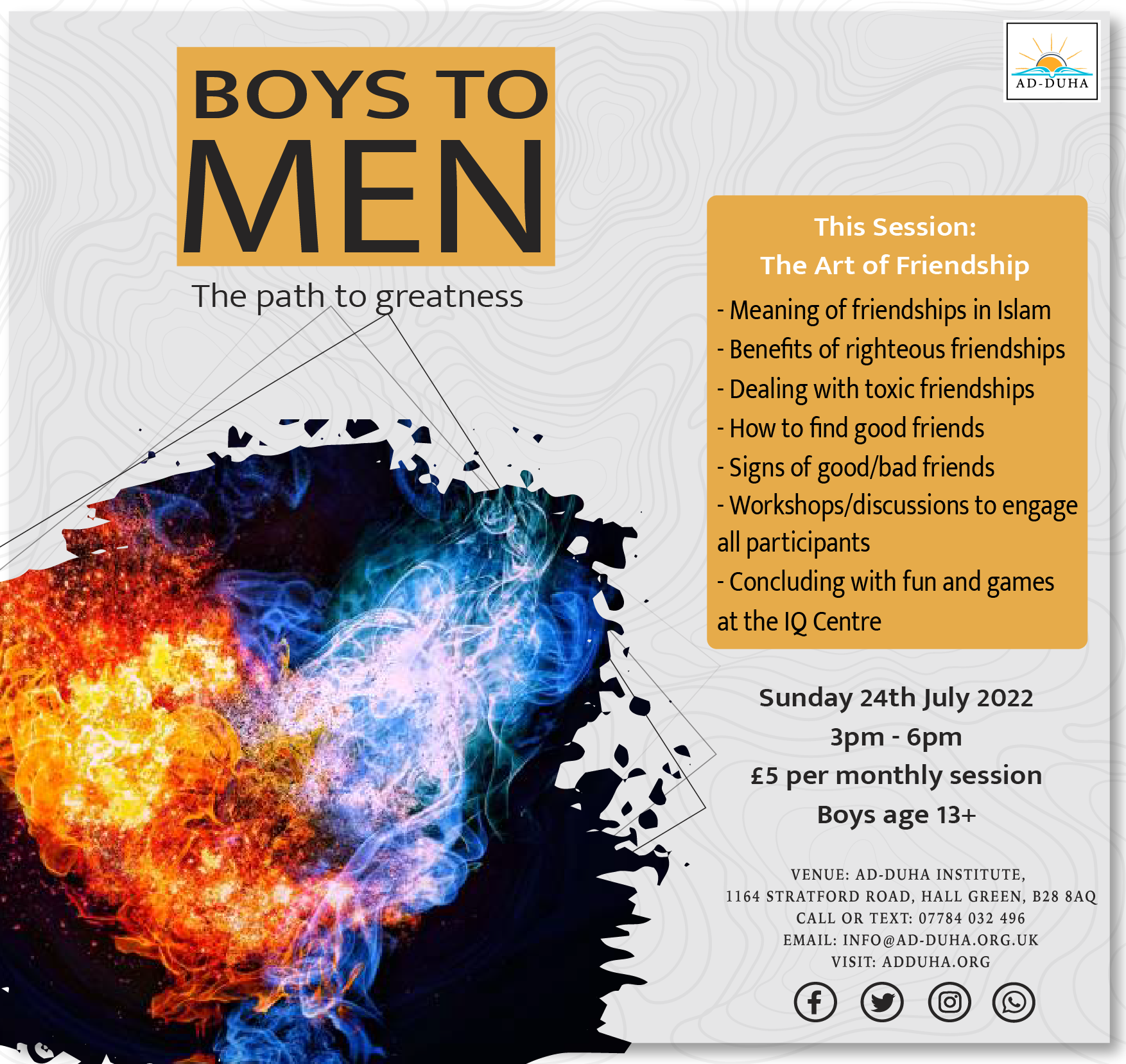 Boys to Men – Teenage Youth Club